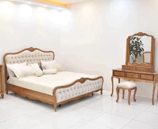 سرویس خواب اقساطی کلاسیک مدل کوئین مبلمان فرنا مدل 1144384