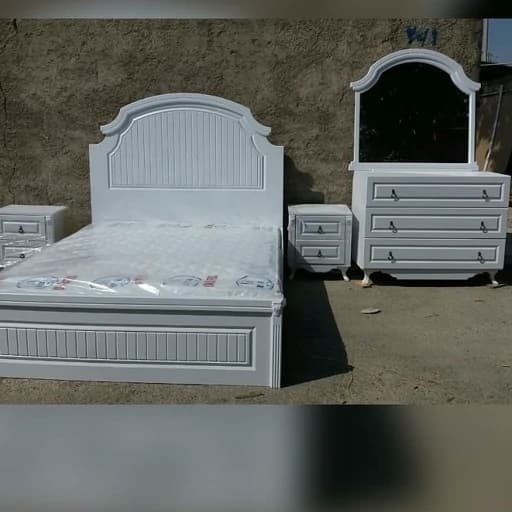 سرویس خواب دونفره ،تخت،میزارایش،پاتختی مبلمان فرنا مدل 1144381