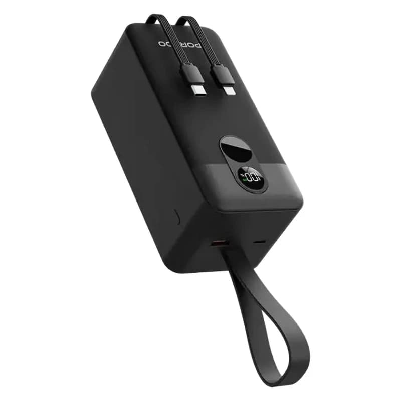 پاوربانک پرودو مدل Integrated Cables ظرفیت 50000 میلی آمپر بر ساعت — تصویر ۲