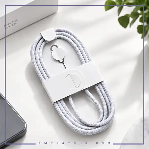 کابل شارژ دو سر تایپ سی 60 وات اصلی 1 متر بدون پک اپل A2795 — تصویر ۲