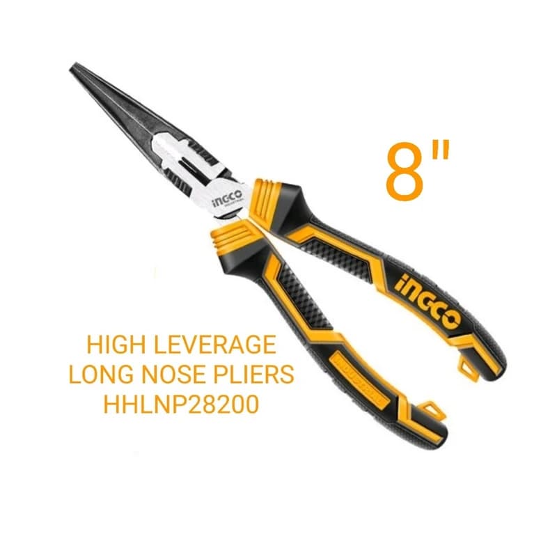 انبر دم باریک صنعتی 8 اینچ اینکو مدل HHLNP28200 — تصویر ۳