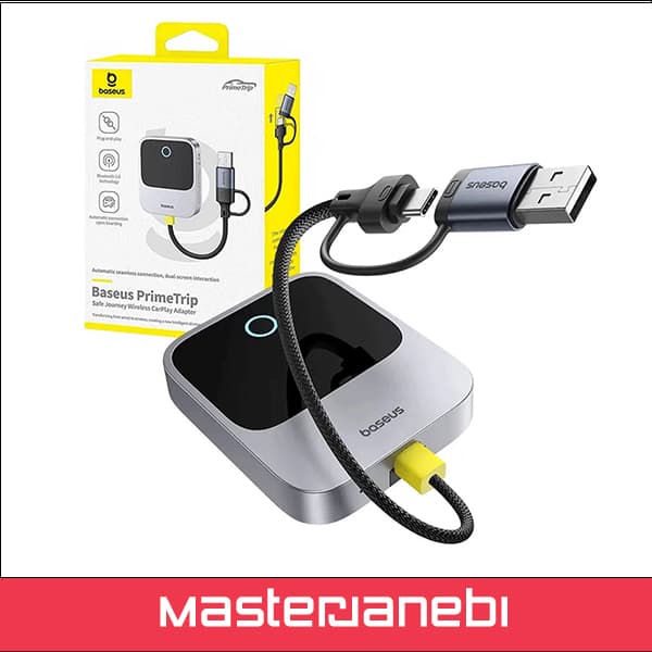 دانگل بیسیم کارپلی بیسوس Baseus Prime Trip Wirless CarPlay Adapter BS-CG027 — تصویر ۳