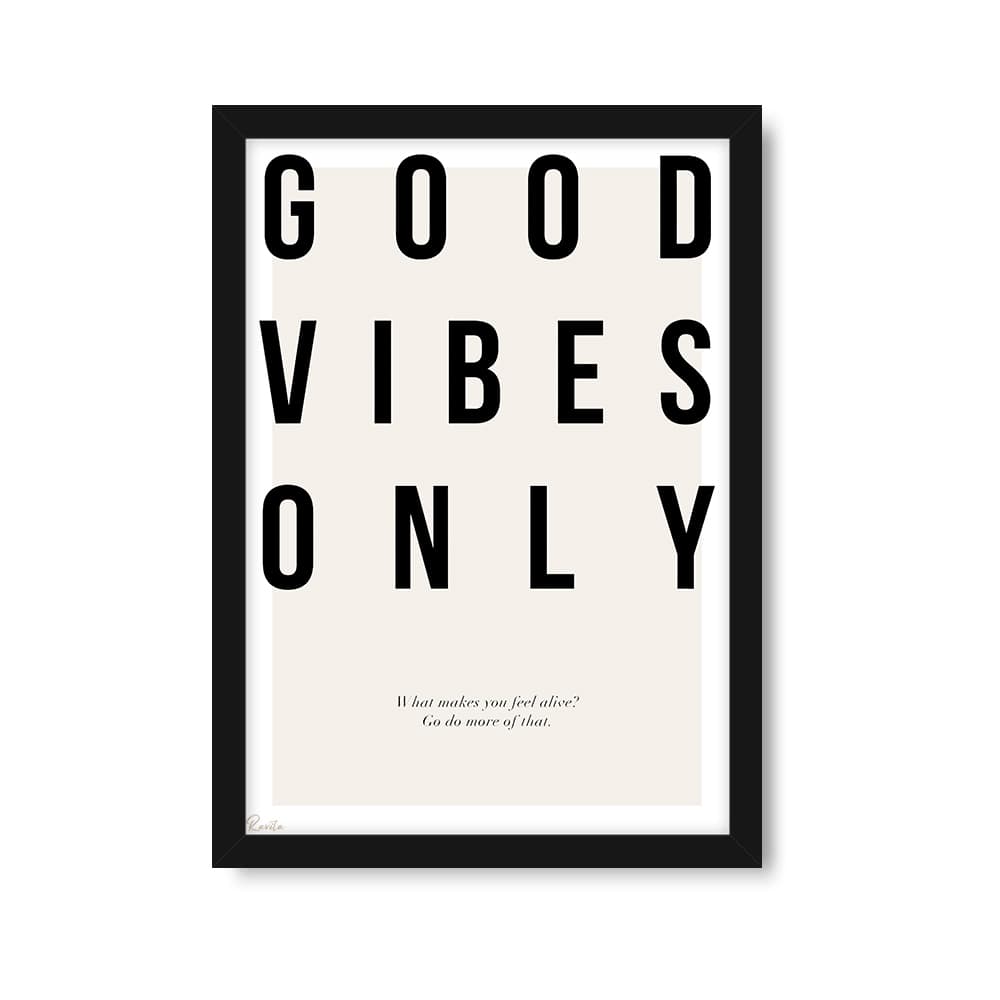 ست 3 تکه تابلو دکوراتیو فقط حس خوب Good Vibes Only | طرح T-510 — تصویر ۸