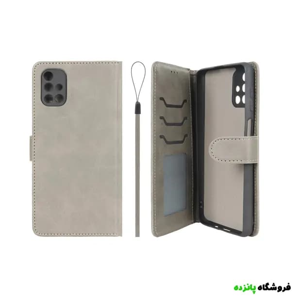 کیف موبایل مگنتی سامسونگ M51 داخل خز MNC Plus – خاکستری
