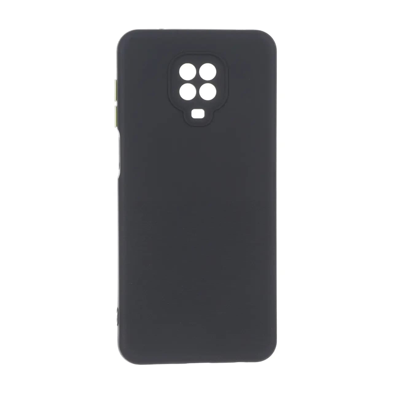قاب سوزنی دکمه رنگی محافظ لنزدار Xiaomi Redmi Note 9S / Redmi Note 9 Pro / Redmi Note 9 Pro Max – مشکی