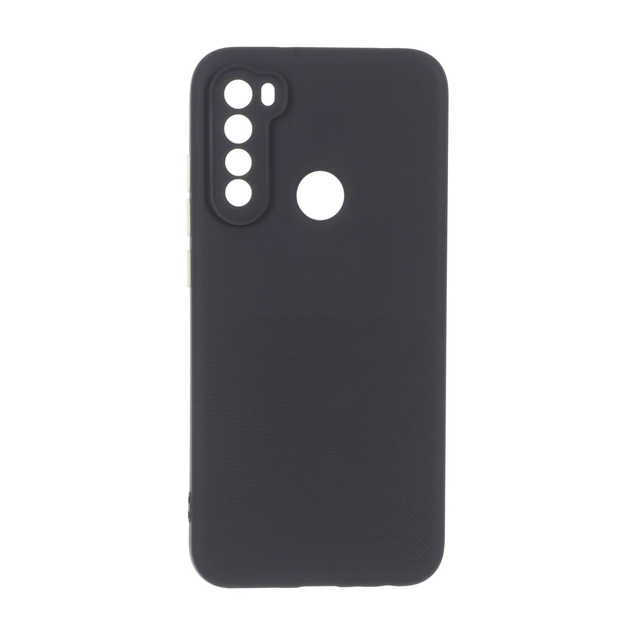 قاب سوزنی دکمه رنگی محافظ لنزدار Xiaomi Redmi Note 8 – مشکی