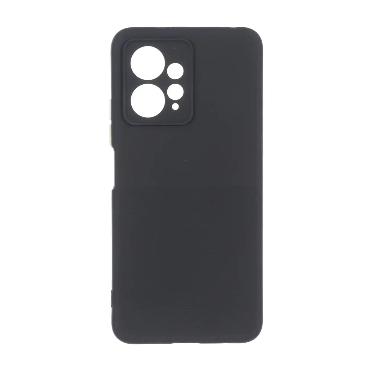 قاب سوزنی دکمه رنگی محافظ لنزدار Xiaomi Redmi Note 12 4G – مشکی