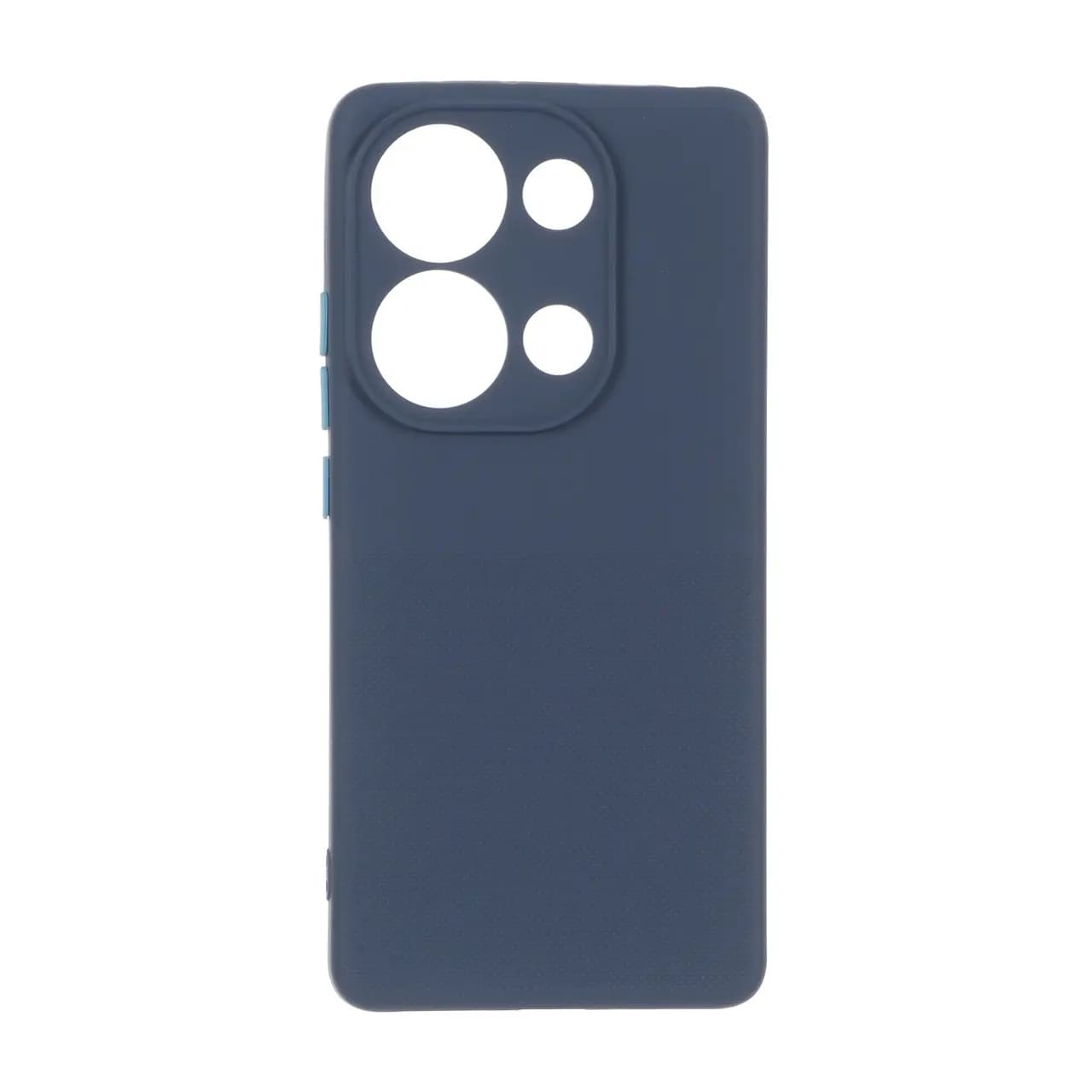 قاب سوزنی دکمه رنگی محافظ لنزدار Xiaomi Redmi Note 14S / Note 13 Pro 4G / Poco M6 Pro 4G – سرمه ای