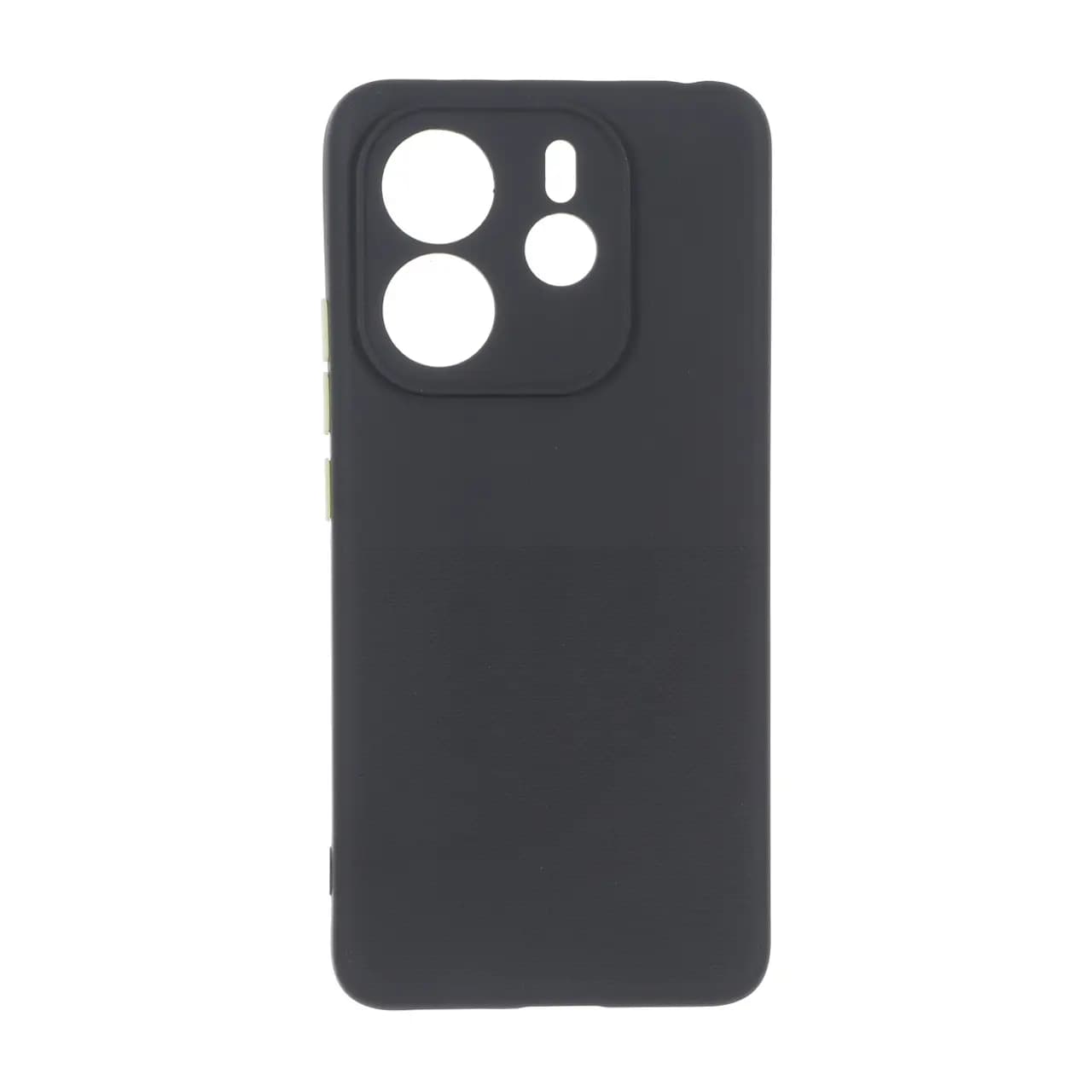 قاب سوزنی دکمه رنگی محافظ لنزدار Xiaomi Redmi Note 14 4G – مشکی