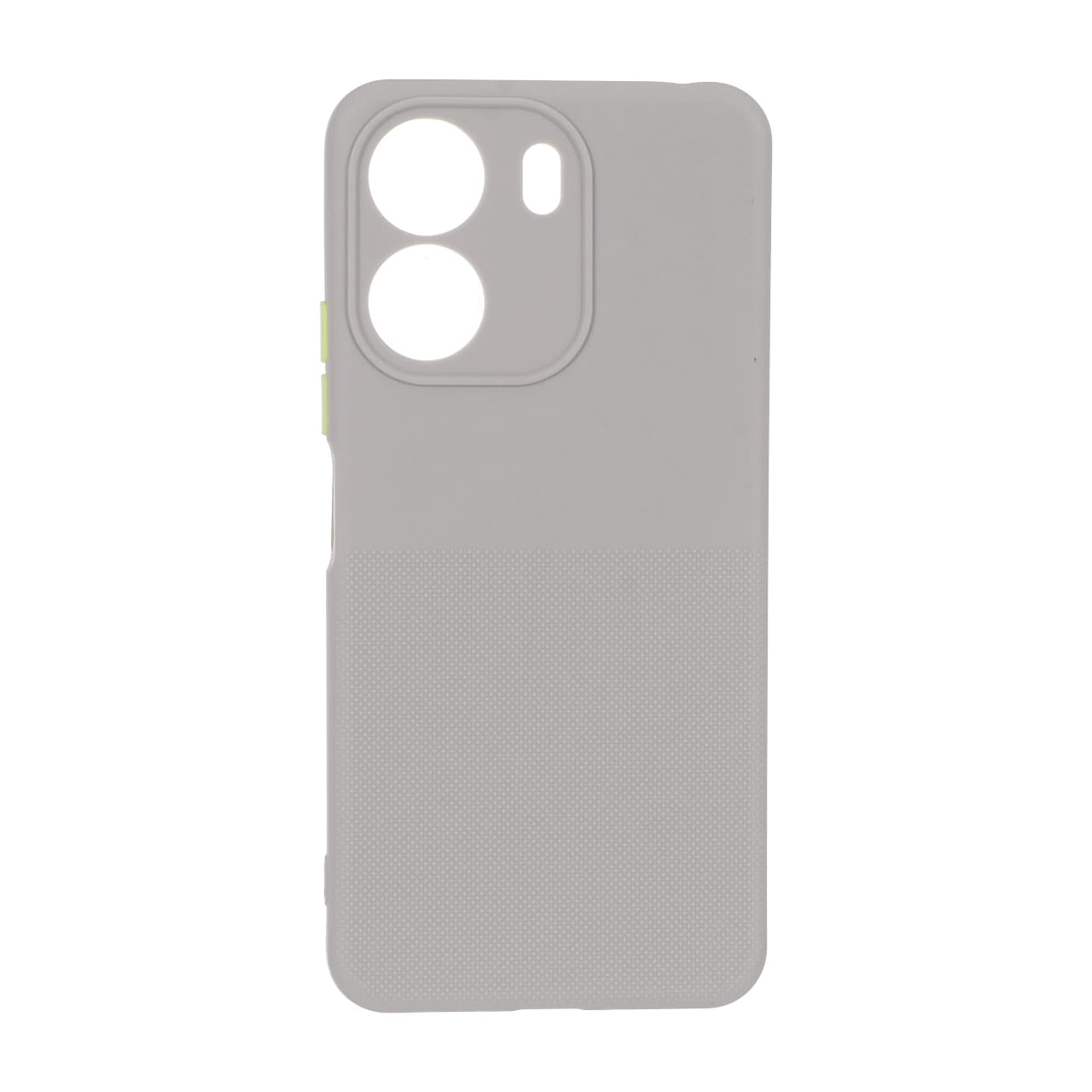 قاب سوزنی دکمه رنگی محافظ لنزدار Xiaomi Redmi 13C / Poco C65 – طوسی