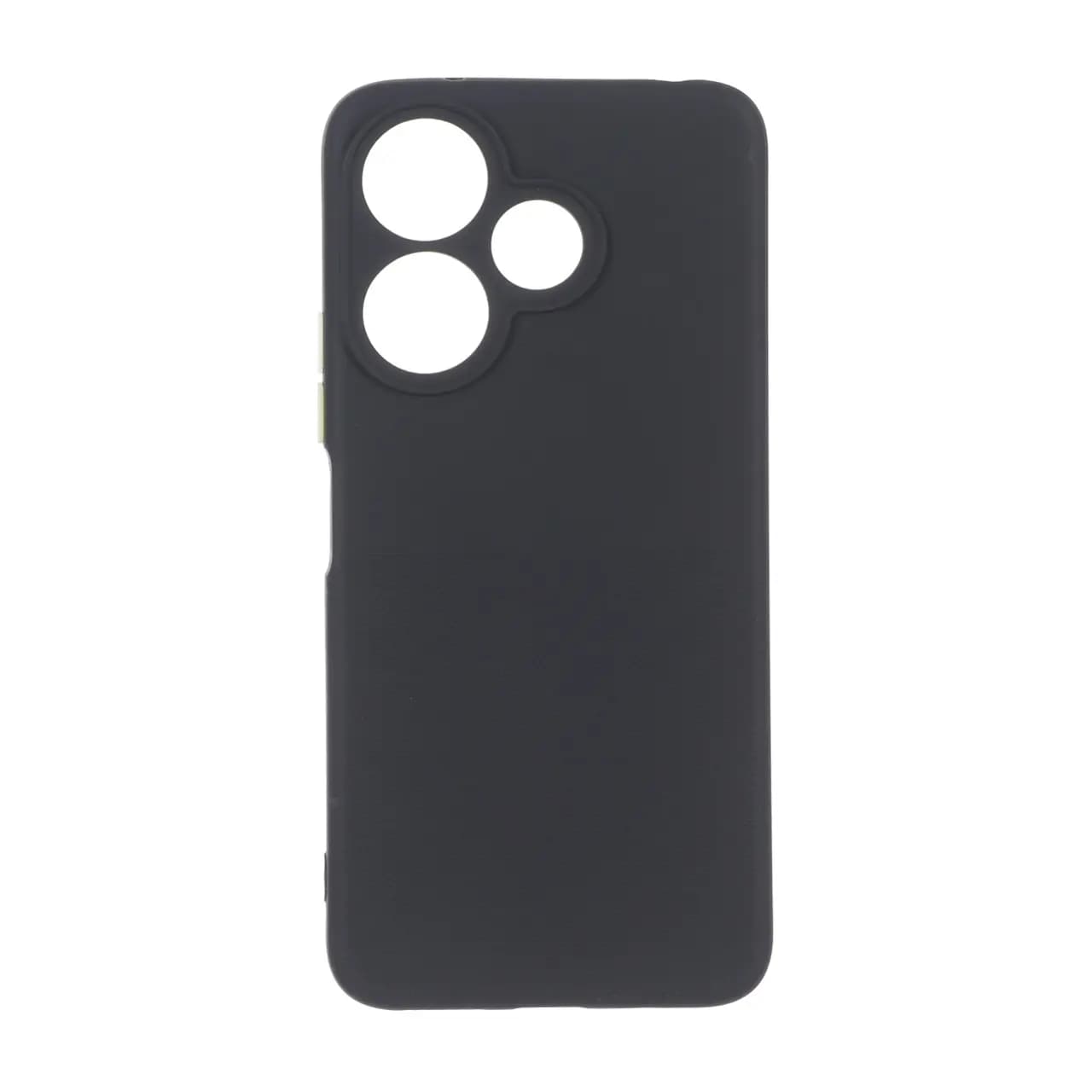 قاب سوزنی دکمه رنگی محافظ لنزدار Xiaomi Redmi 13X / Redmi 13 4G / Poco M6 4G – مشکی