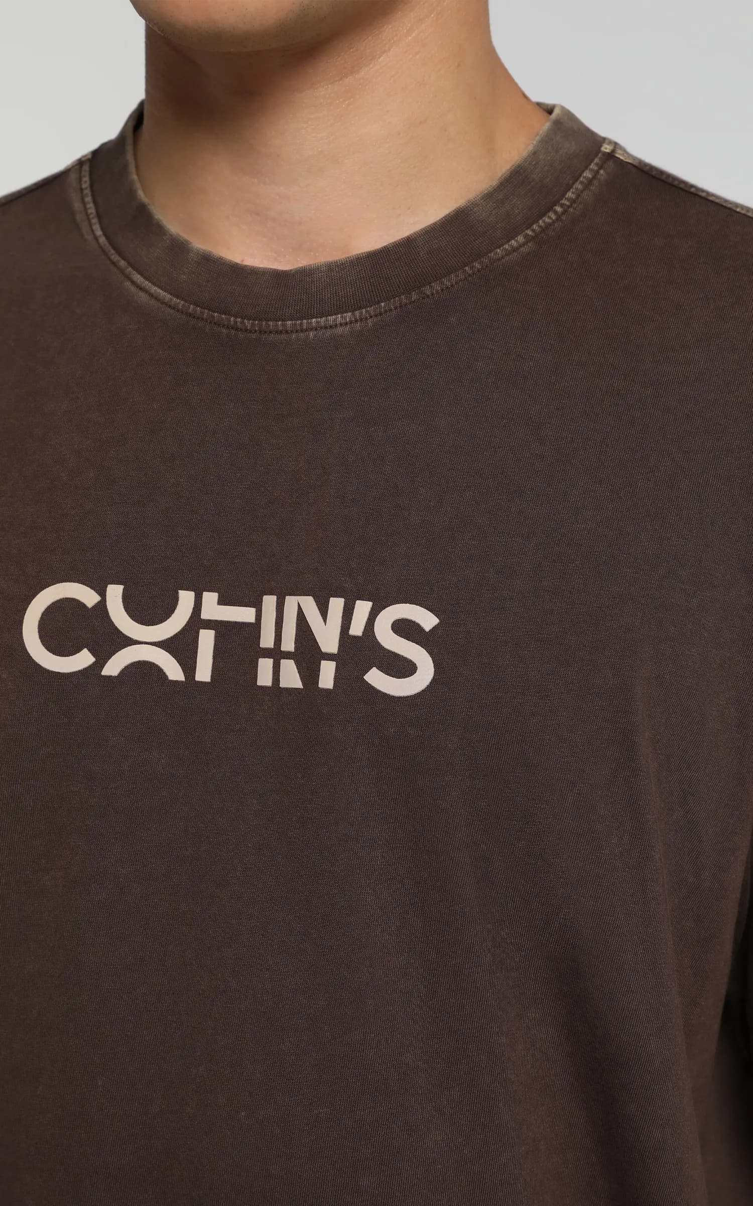 تیشرت مردانه قهوه‌ای آستین کوتاه COLIN’S کد CL1081003 — تصویر ۴
