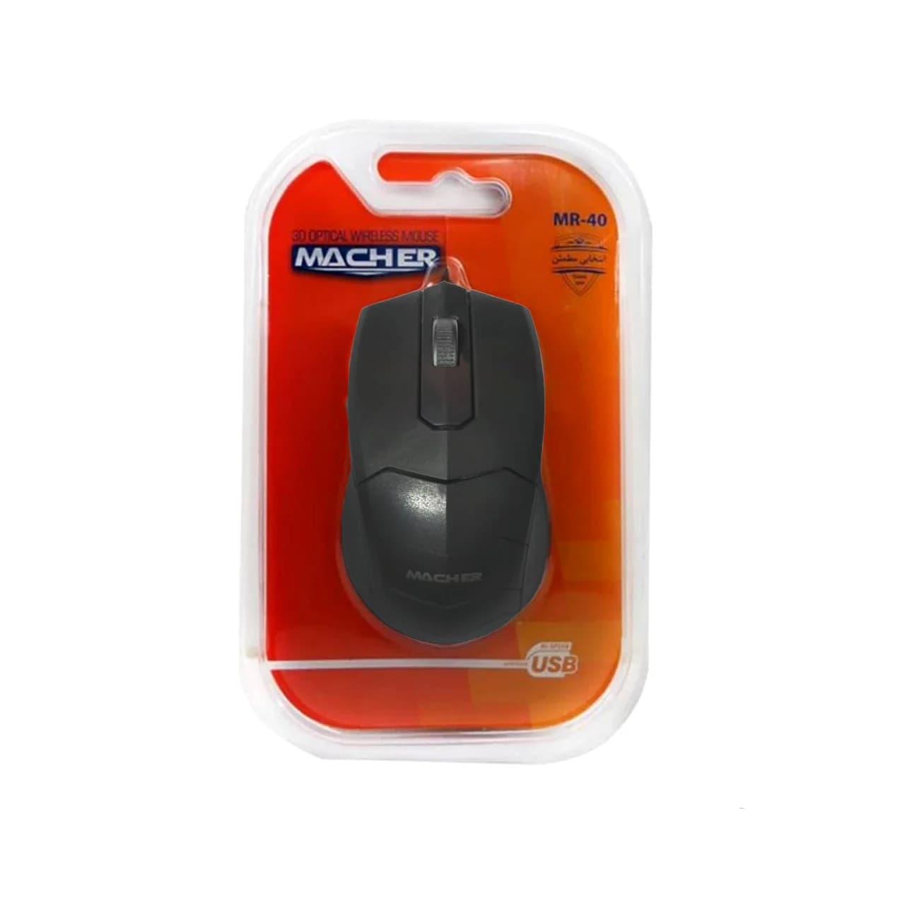 ماوس باسیم Macher مدل MR-40 – مشکی – RYL