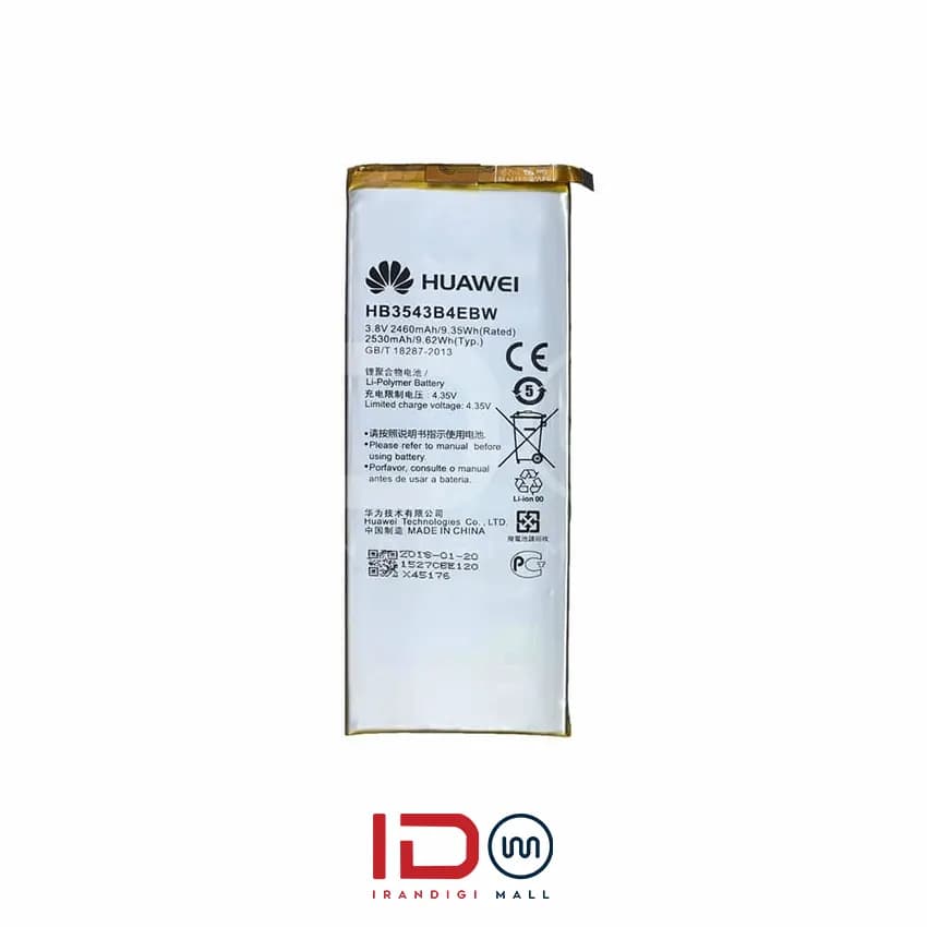باتری اورجینال گوشی هواوی مدل Huawei Ascend P7 با یک سال گارانتی بی قید و شرط — تصویر ۲