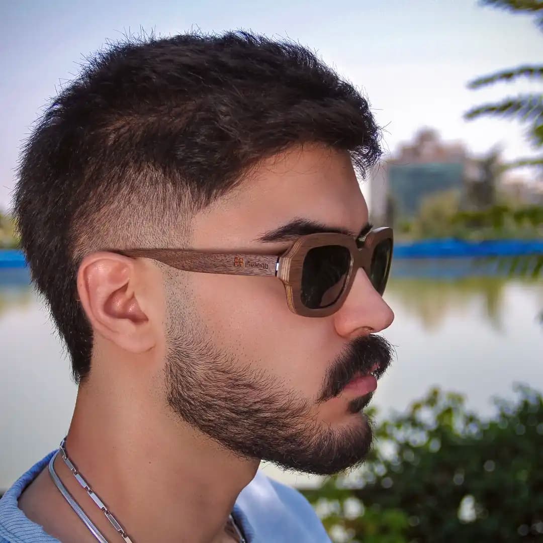 عینک چوبی مید وود مدل O058
