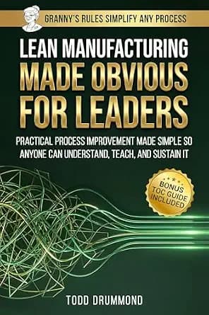 و دانلود نسخه کامل کتاب زبان اصلی Lean Manufacturing Made Obvious For Leaders: Practical Process Improvement Made So Anyone Can Understand, Teach, And Sustain It | دانلود کتاب خارجی
