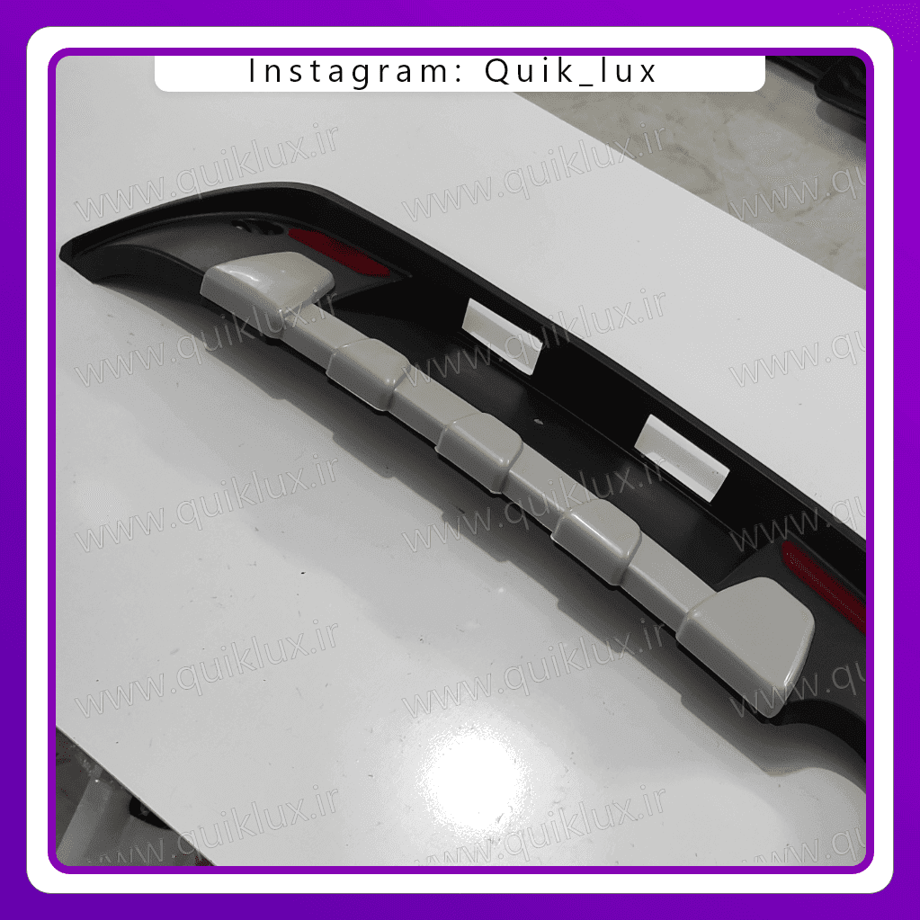 دفیوزر عقب تیبا 2 طرح کوییک (نقره ای) — تصویر ۴