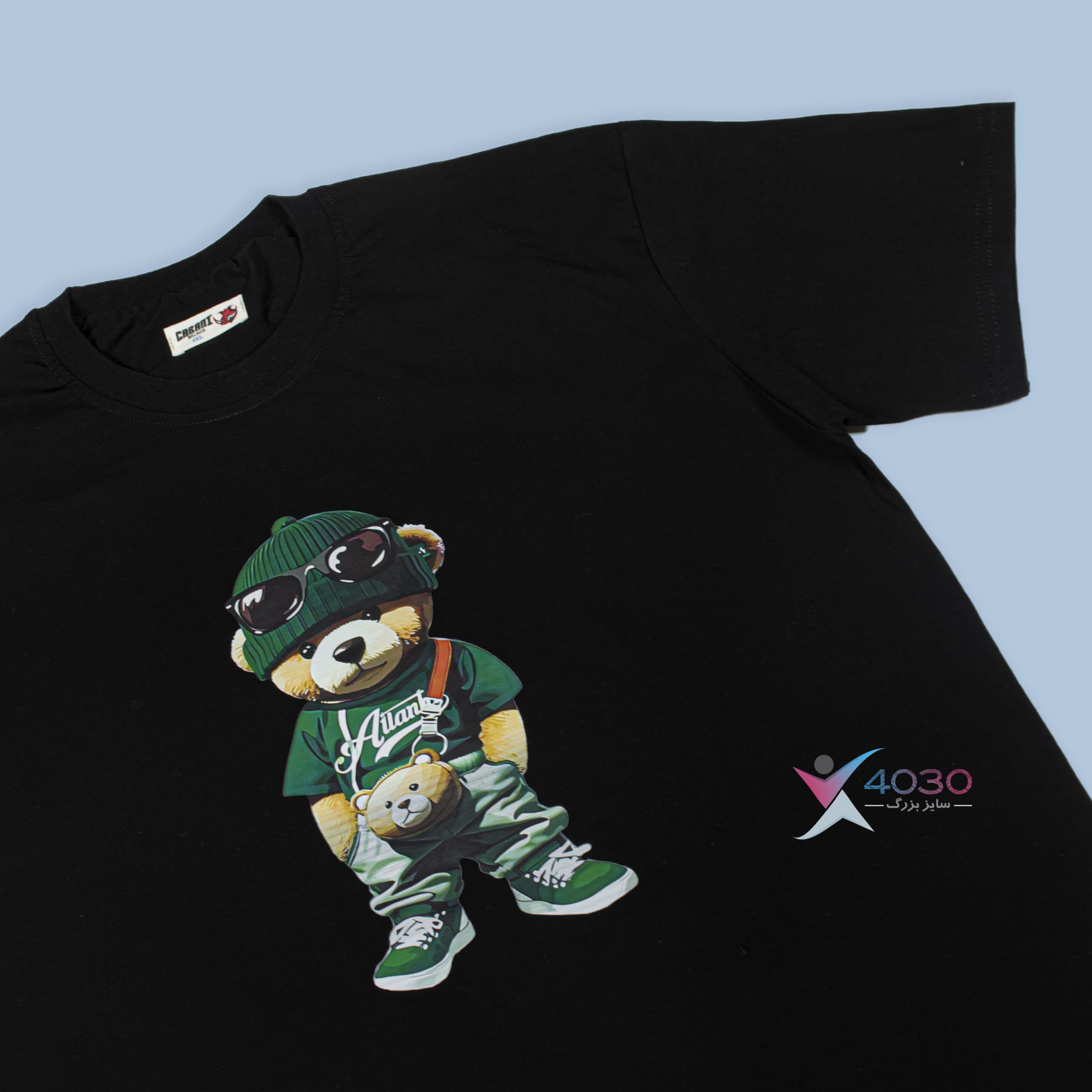 ست تیشرت و شلوارک Teddy سایزبزرگ ( 8237 ) — تصویر ۶