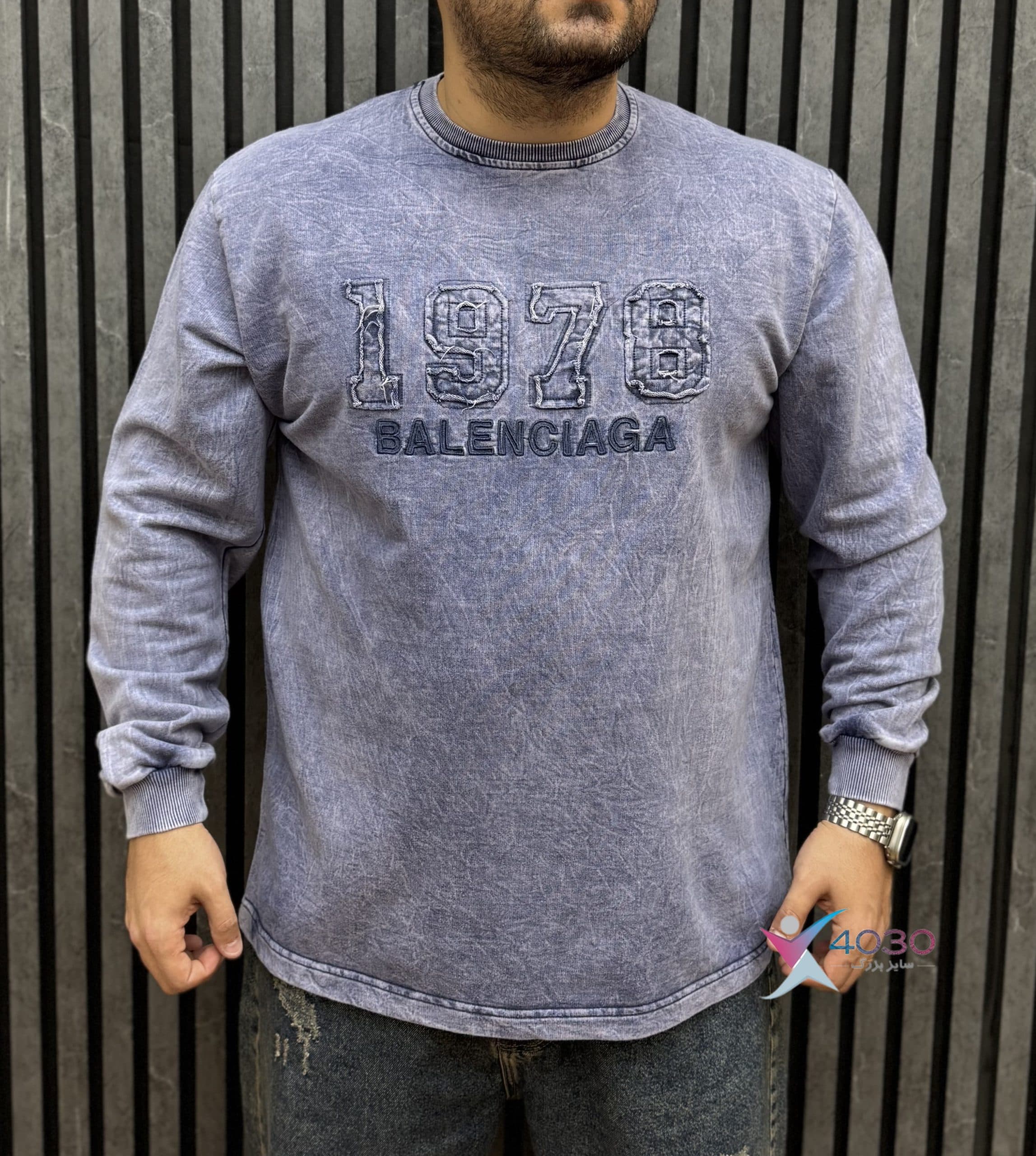 بلوز سنگشور BALENCIAGA 1978 سایزبزرگ ( 5218 ) — تصویر ۲