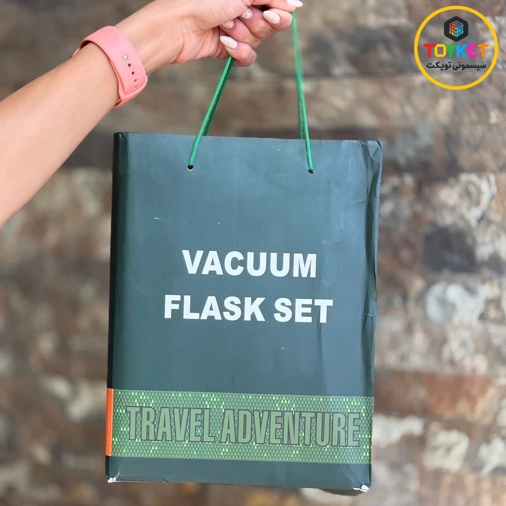 فلاسک آب سرد و گرم ۷۵۰ میل با سه لیوان Vacuum Flask Set — تصویر ۷