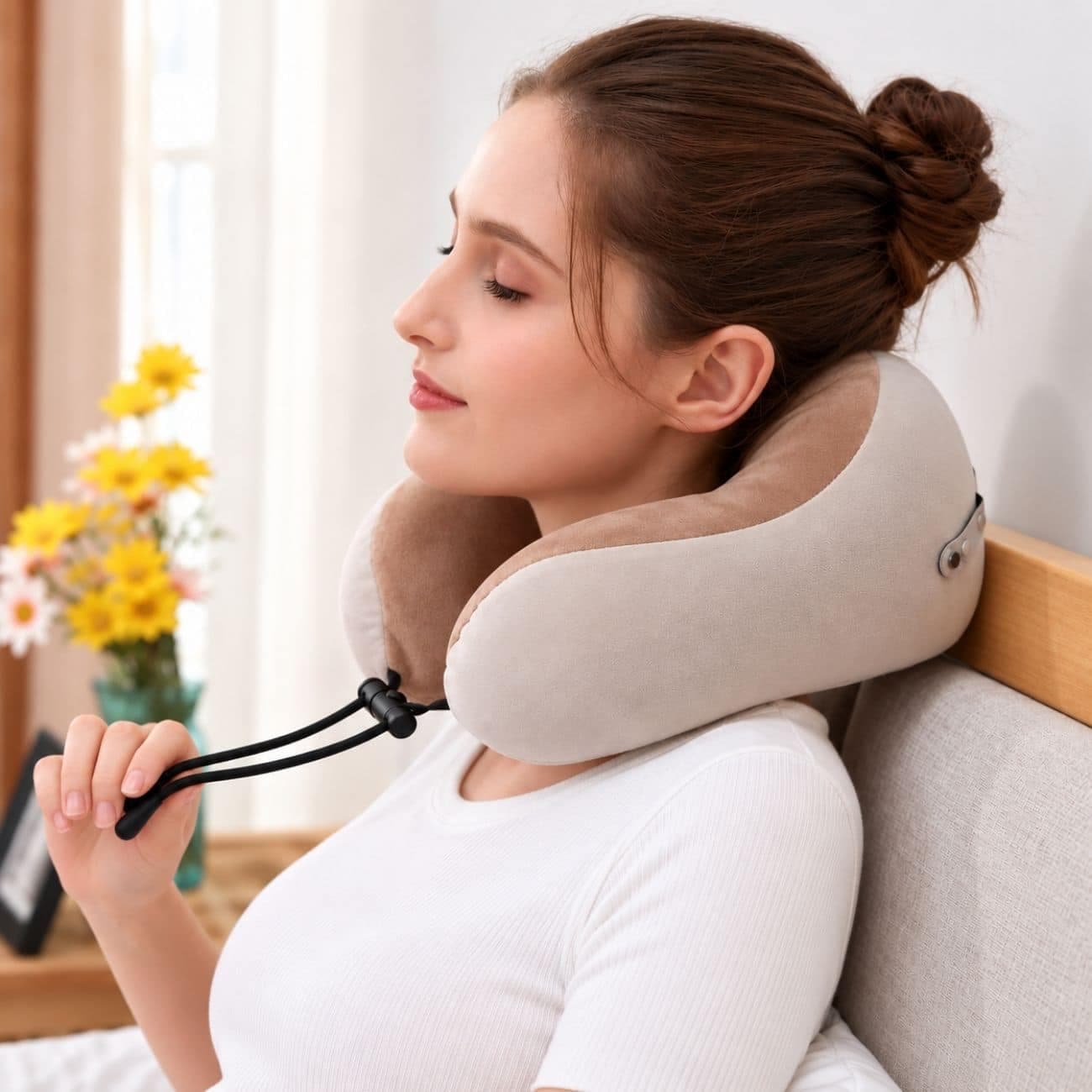 ماساژور گردن برقی U شکل مدل RH-3 با ماساژ گرمایی و لرزشی — تصویر ۱۰