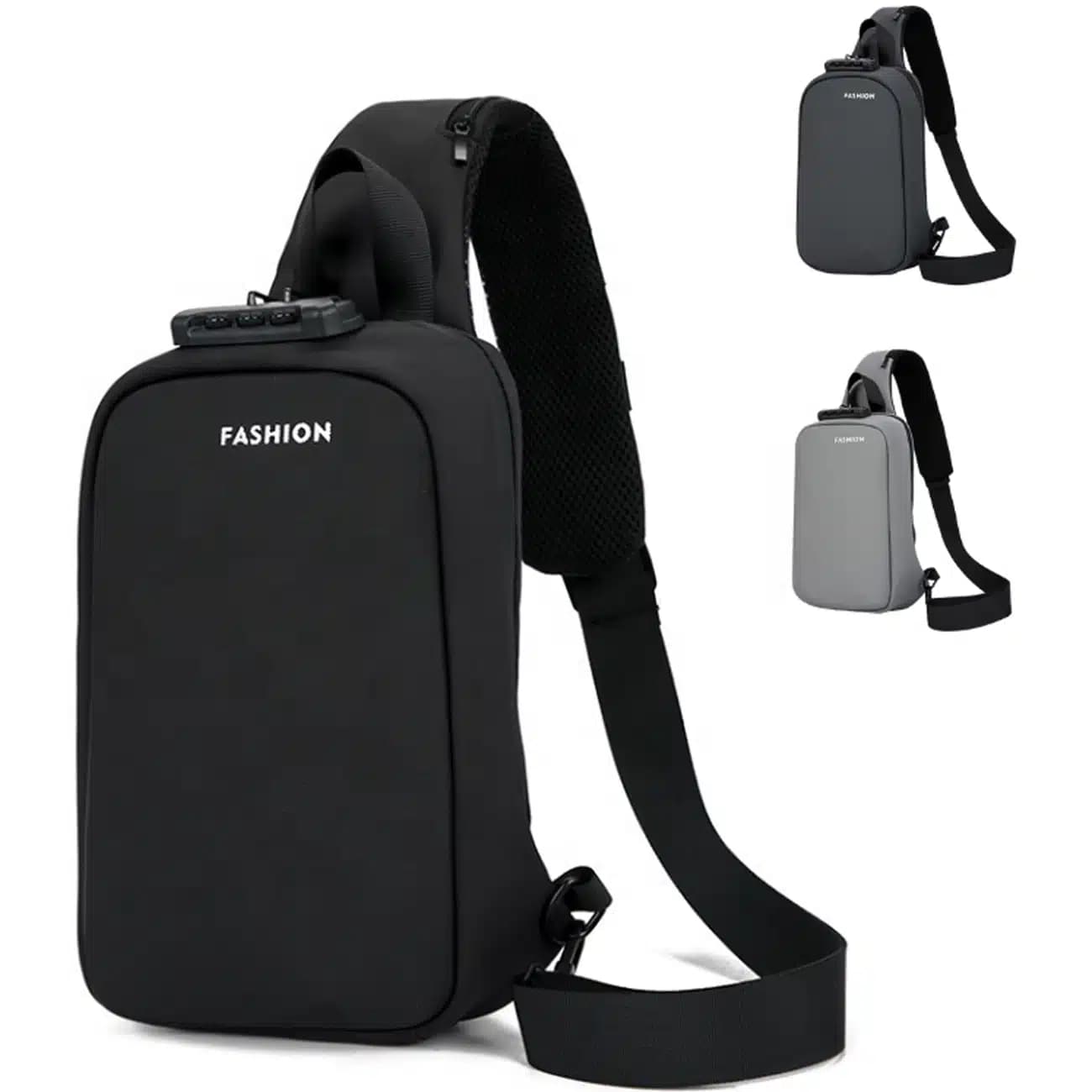 کیف کراسبادی مردانه و زنانه رمز دار فشن Fashion D05 ضدآب — تصویر ۹