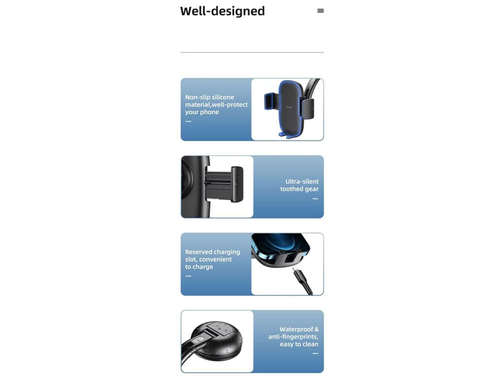 هولدر موبایل داخل خودرو یوسامز Usams US-ZJ063 Car Center Console Retractable Phone Holder — تصویر ۸
