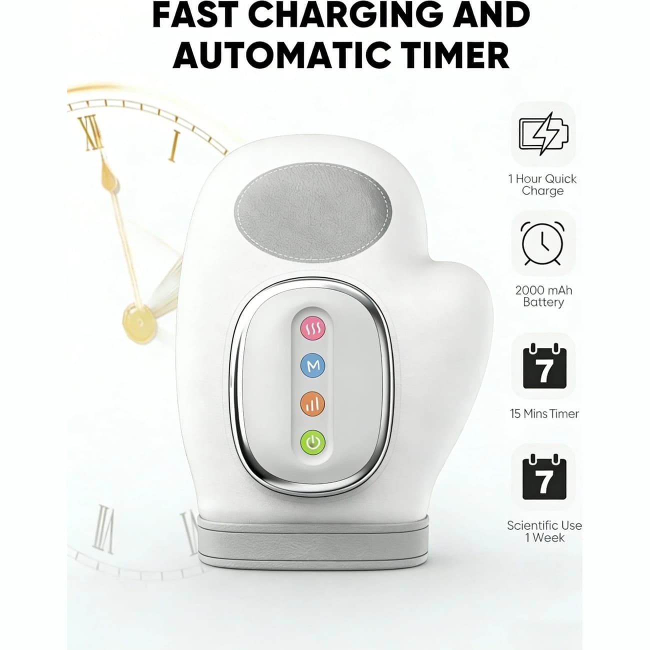 ماساژور دست و انگشتان مدل Smart Hand Massager با گرمایش و فشار هوا — تصویر ۴