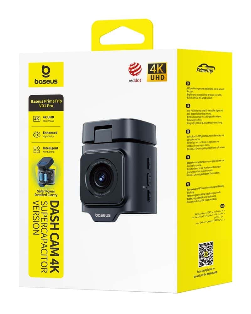 دوربین خودرو قابل حمل بیسوس مدل Baseus PrimeTrip VD1 Dash Cam Front Camera 3K — تصویر ۸