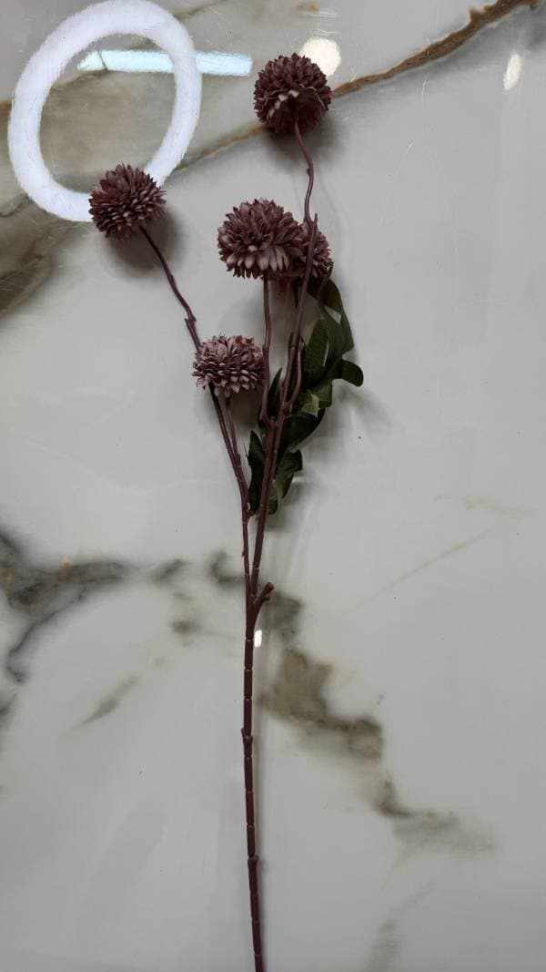 شاخه گل میخک ریز مصنوعی رنگ بنفش — تصویر ۲