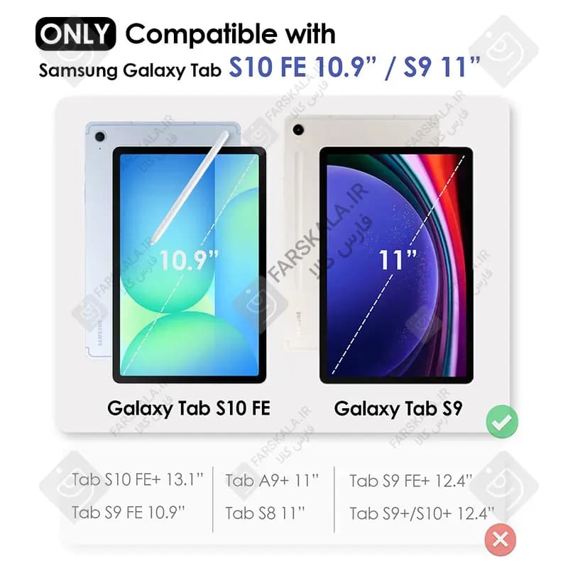 کیف کلاسوری نیلکین با کیبورد بلوتوث Bumper Combo تبلت سامسونگ Tab S9 — تصویر ۲