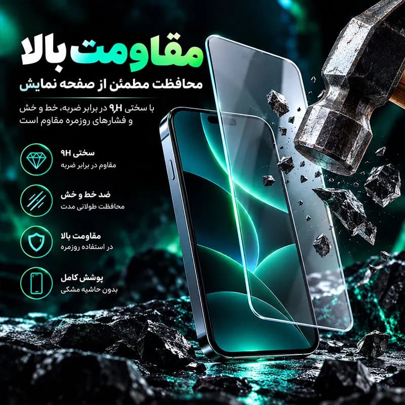 محافظ صفحه نمایش بی حاشیه ال کا جی مدل BiH-LK مناسب برای گوشی موبایل سامسونگ Galaxy A27 — تصویر ۵
