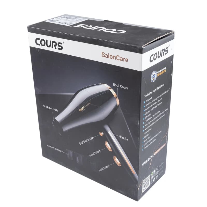 سشوار حرفه ای کورس مدل CHD- 2594 ا Professional hair dryer, model CHD-2594 — تصویر ۲