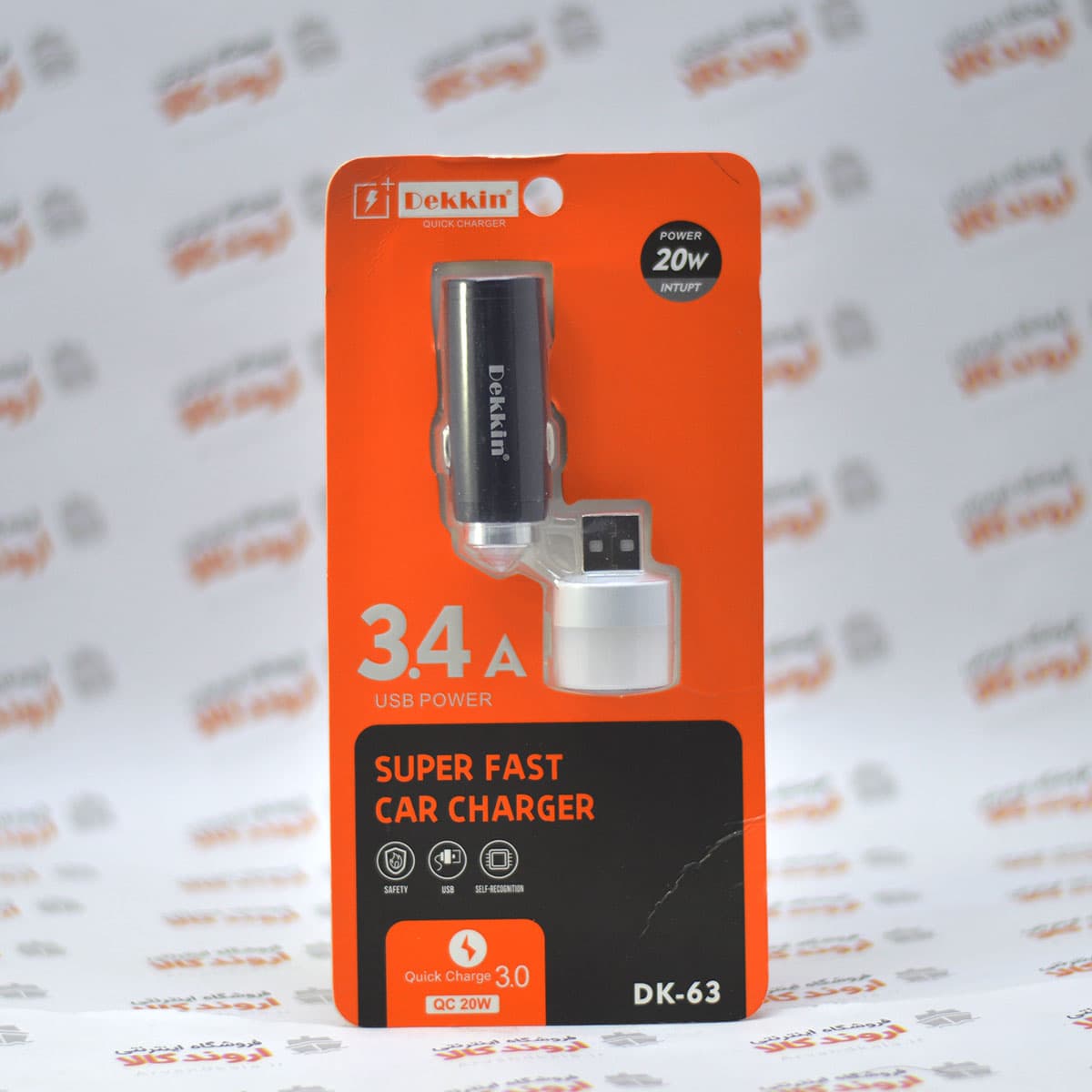 شارژر فندکی دکین Dekkin مدل DK-63(فست شارژ)