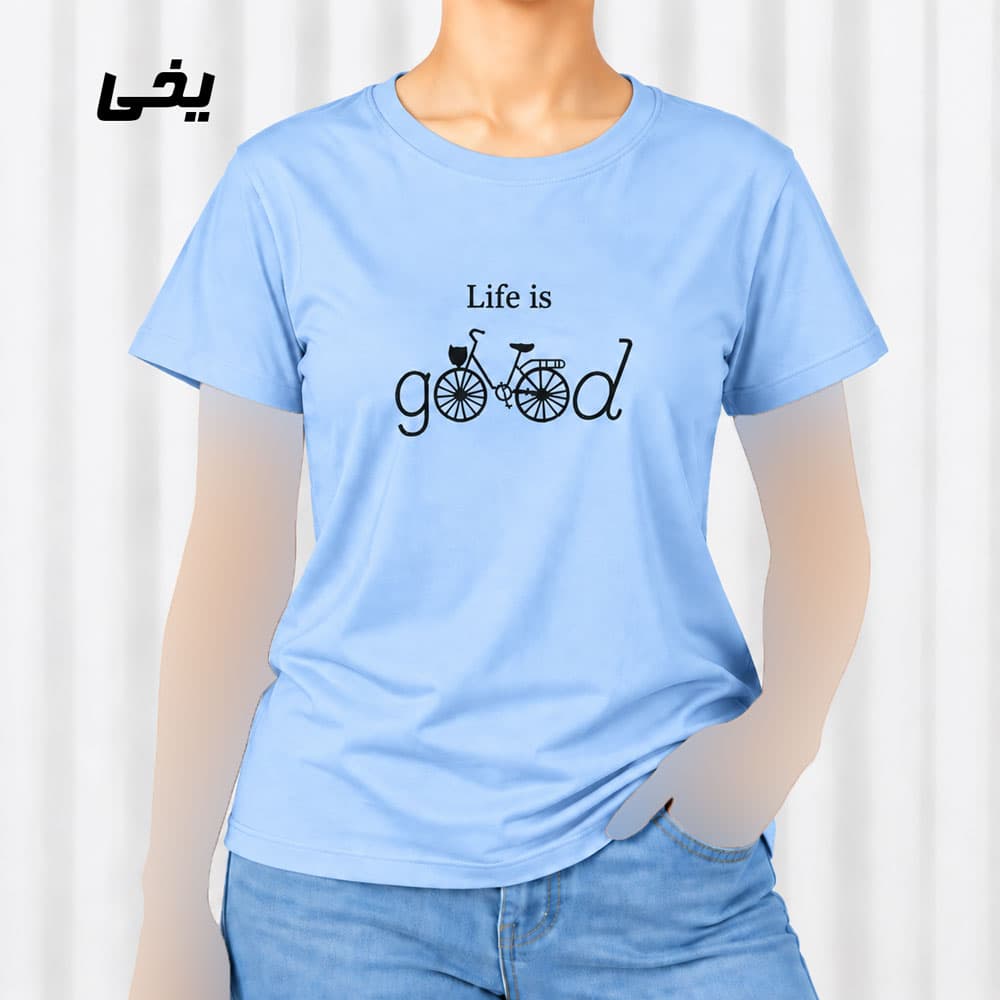 تیشرت زنانه نخ پنبه مدل دوچرخه کد 2305 — تصویر ۵