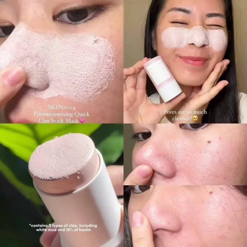 ماسک استیکی کنترل منافذ سنتلا اسکین Centella Poremizing Quick Clay Stick Mask SKIN1004 — تصویر ۸