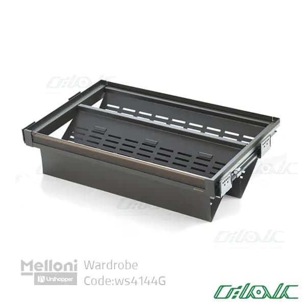 جاکفشی فلزی ریلی با صفحه مشبک فرانت شیشه یا چوب یونی هوپر مدل WS4144S