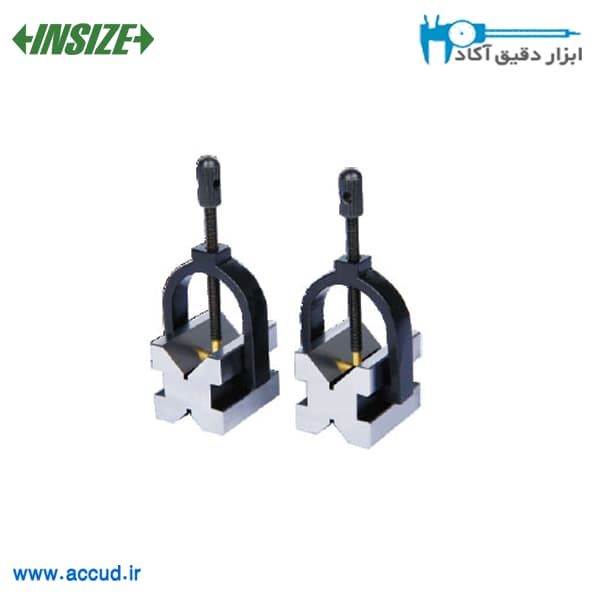 وی بلاک جفت کلمپی 80×80×100 INSIZE (با گارانتی رسمی شرکت اینسایز) مدل 6896-13