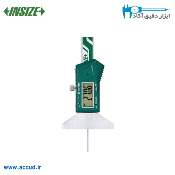 عمق سنج دیجیتال 100 میلی متر با میله گرد INSIZE (با گارانتی رسمی شرکت اینسایز) مدل 1140-100