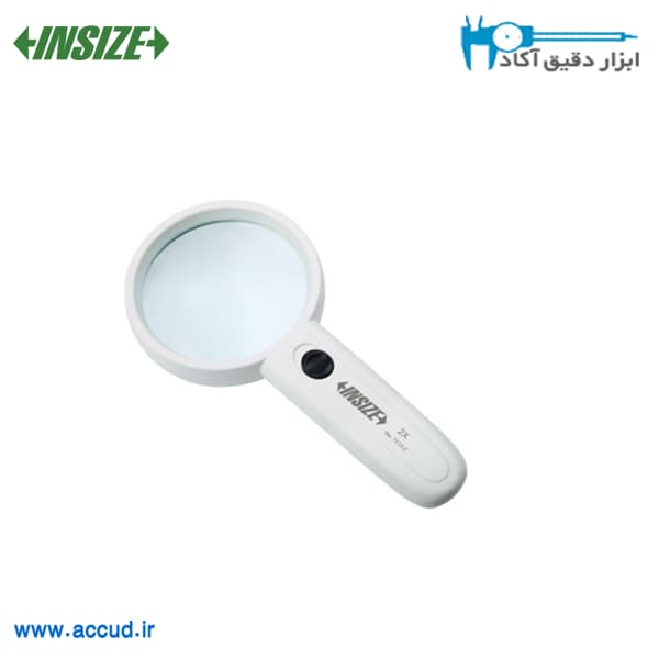 ذره بین 4X چراغ دار INSIZE (با گارانتی رسمی شرکت اینسایز) مدل 7513-4