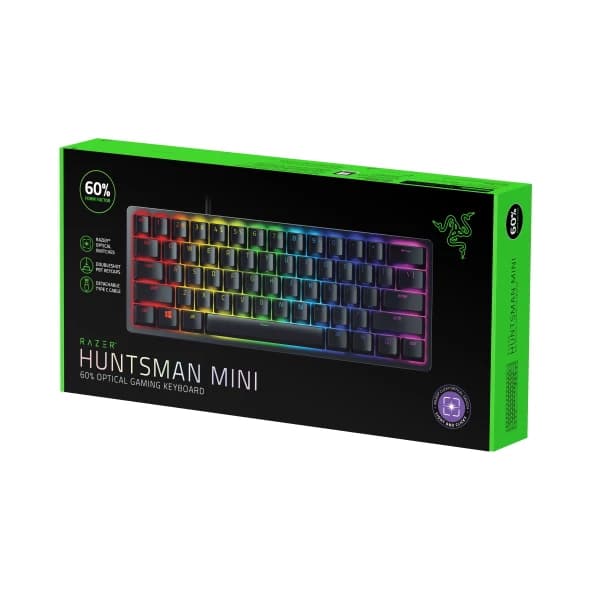 کیبورد مخصوص بازی ریزر مدل Huntsman Mini Clicky Optical Switch — تصویر ۲
