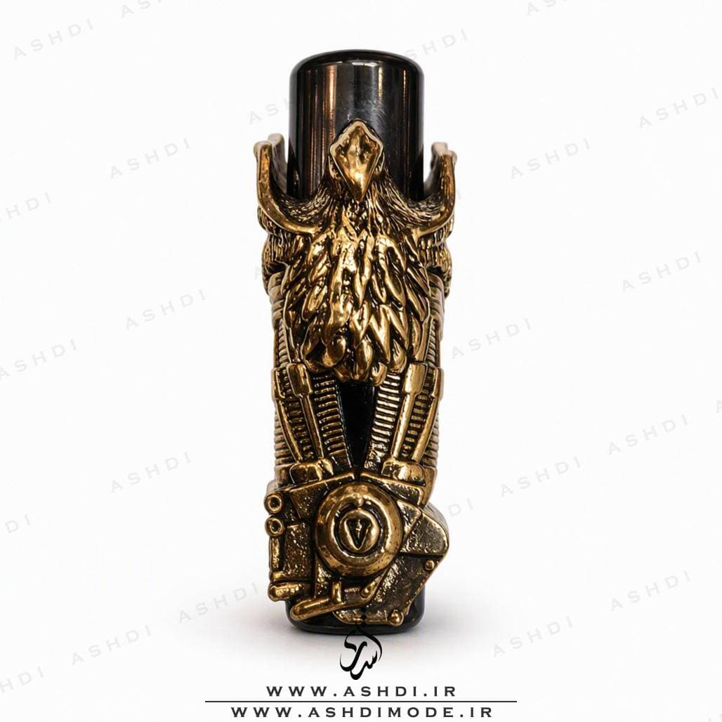 فندک زیپو های کپی مدل طرح عقاب برجسته | Embossed Golden Eagle Zippo Lighter — تصویر ۳