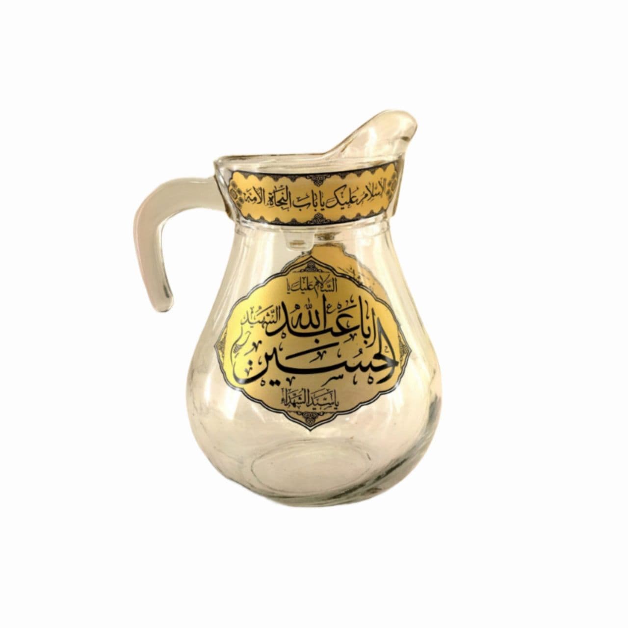 پارچ آب بلور خمره ای عطش طرح اباعبدالله ع کد 103523 — تصویر ۲