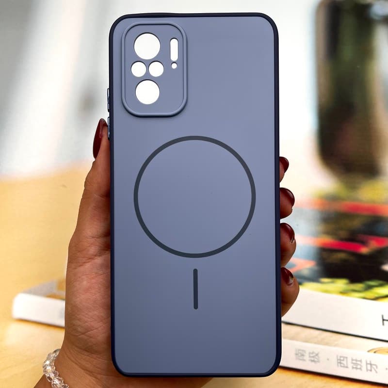 قاب گوشی Redmi Note 10 4G / Redmi Note 10S / Poco M5S شیائومی سیلیکونی Soft Case پاستلی طرح مگ سیف Magsafe محافظ لنز دار فیلی کد 491280