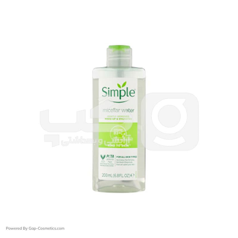 میسلار واتر سیمپل SIMPLE مناسب انواع پوست حجم 150 میلی لیتر