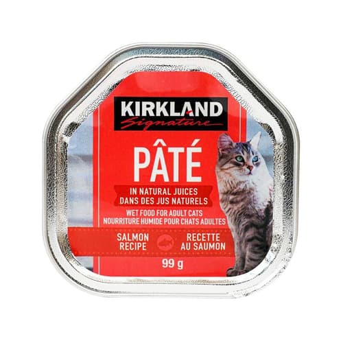 ووم گربه بالغ پته ماهی سالمون Kirkland وزن 99 گرم