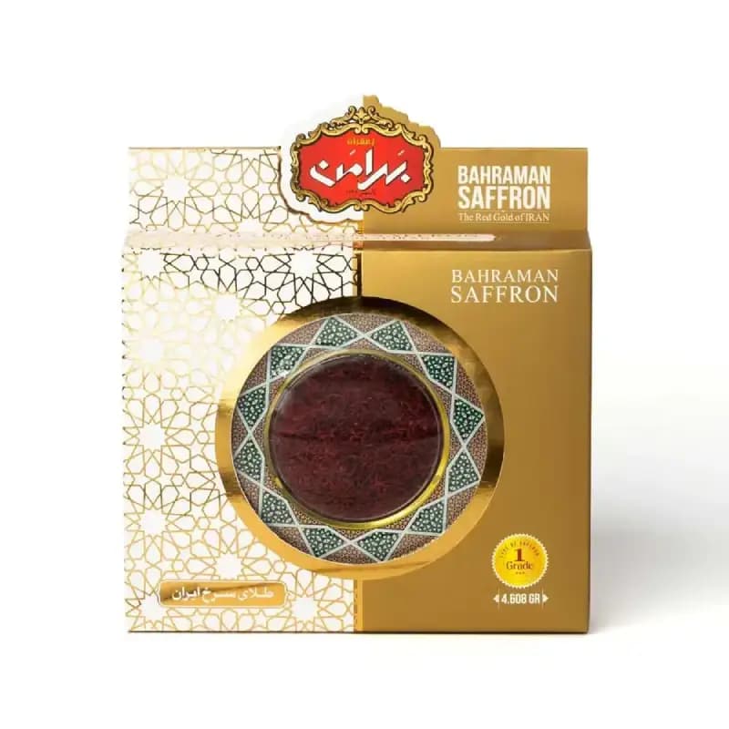 زعفران قائنات کادویی خاتم سوپرنگین بهرامن یک مثقالی