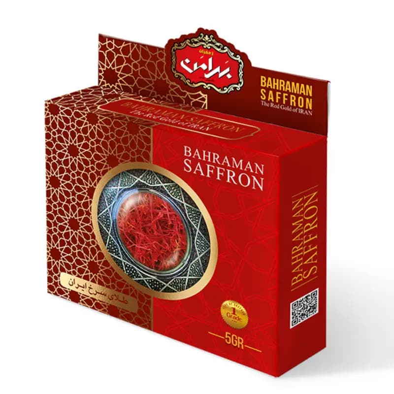 زعفران قائنات کادوئی خاتم سوپر نگین بهرامن ۵ گرمی