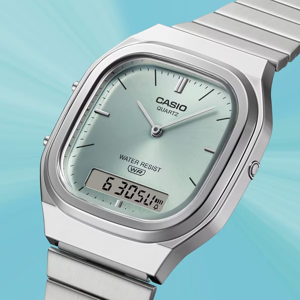 ساعت مچی زنانه/مردانه کاسیو جنرال Casio General مدل AQ-240E-2A — تصویر ۴