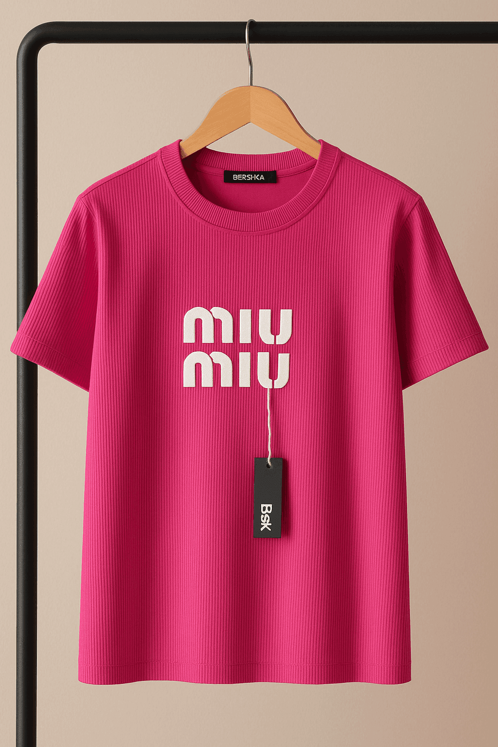 تیشرت 171014 MIUMIU صورتی